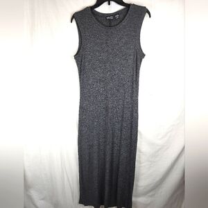 New York & Company Charcoal Sleeveless Y2K Maxi Dress Sz M